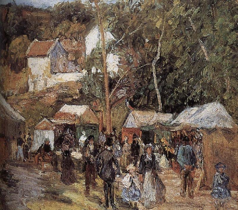 Camille Pissarro Metaponto market near Watts Sweden oil painting art